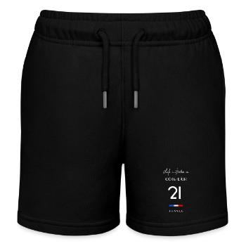 CÔTE D'OR Life 21 Dijon Bourgogne-Franche-Comté - Short de jogging enfant bio Stanley/Stella - noir - Devant