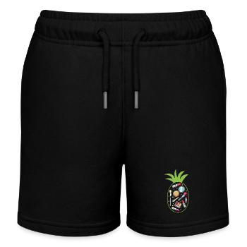 Kosmetikerin Ananas - Kinder Organic Joggingshorts Mini Bolter von Stanley/Stella - Schwarz - Vorne