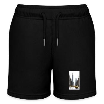 New York - Kinder Organic Joggingshorts Mini Bolter von Stanley/Stella - Schwarz - Vorne