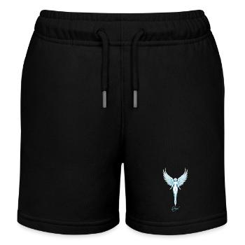 Ange 🕉 - Short de jogging enfant bio Stanley/Stella - noir - Devant