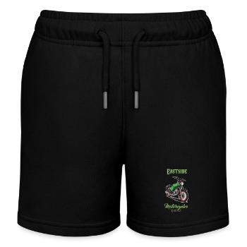 S51 (grün) // Illustration - Kinder Organic Joggingshorts Mini Bolter von Stanley/Stella - Schwarz - Vorne
