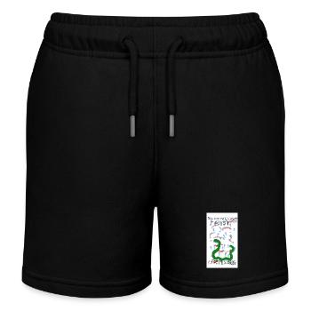 Snake in Rain - Kids Organic Sweat Shorts by Stanley/Stella - black - Front