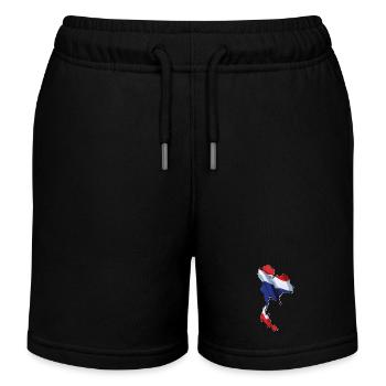 Drapeau de la Thaïlande sur la carte de la Thaïlande - Short de jogging enfant bio Stanley/Stella - noir - Devant