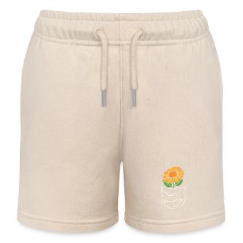 Floristik Florist Blumenhändler Blumenstrauß - Kinder Organic Joggingshorts Mini Bolter von Stanley/Stella - Natur - Vorne