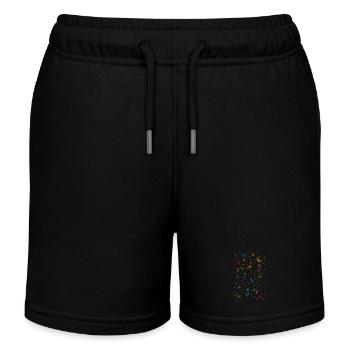 Serpentins confettis - Short de jogging enfant bio Stanley/Stella - noir - Devant