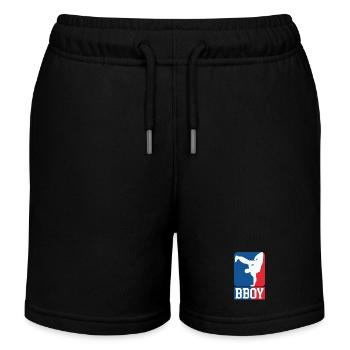 Breakdance B-Boy Streetdance Design Hip Hop Dance - Kinder Organic Joggingshorts Mini Bolter von Stanley/Stella - Schwarz - Vorne