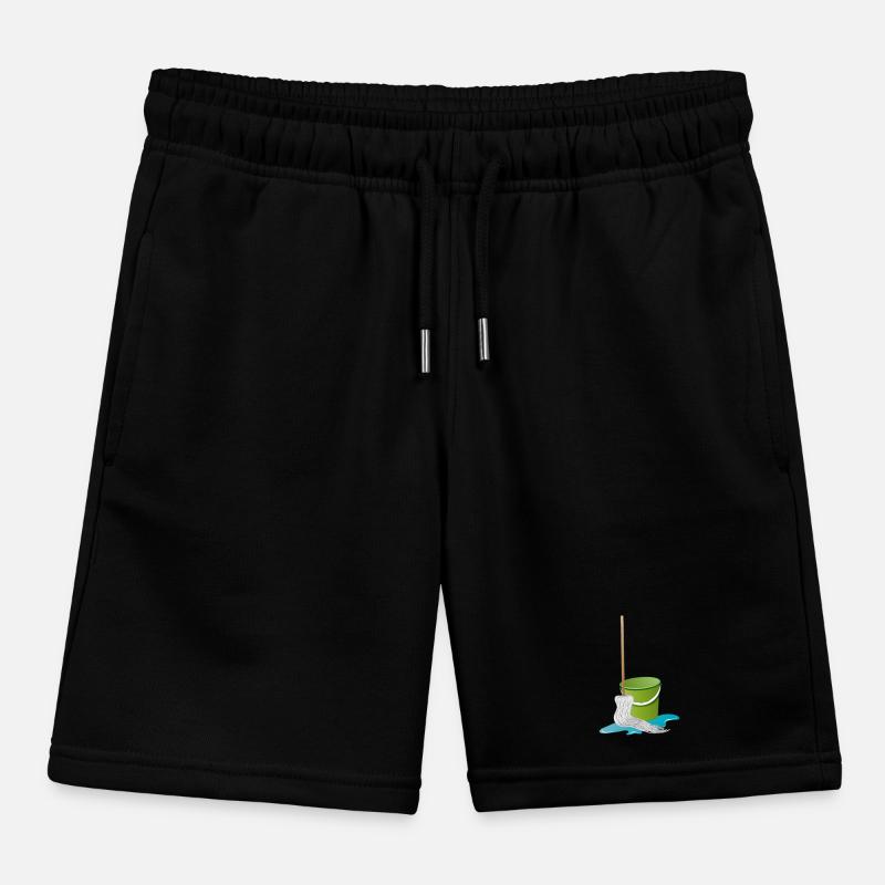 Wischmopp mit Putzeimer Zeit zu Putzen Kinder Organic Joggingshorts Mini Bolter von Stanley/Stella