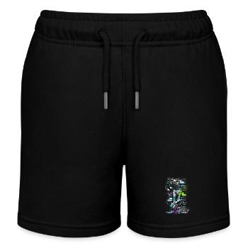 Skate - Skateboard - Crâne de Skater - Short de jogging enfant bio Stanley/Stella - noir - Devant