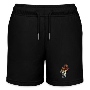 Pompier - Short de jogging enfant bio Stanley/Stella - noir - Devant