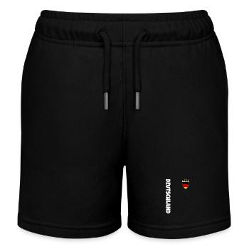 Fußball Deutschland EM 2024 Meister - Kinder Organic Joggingshorts Mini Bolter von Stanley/Stella - Schwarz - Vorne