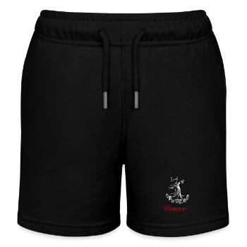Flamingo (dark) - Kids Organic Sweat Shorts by Stanley/Stella - black - Front
