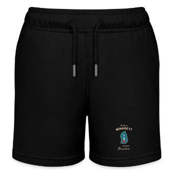 Bremerhaven, lighthouse underfire, minaret, - Kids Organic Sweat Shorts by Stanley/Stella - black - Front