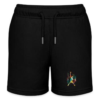 Klettern / Climbing / Freeclimbing Kletterer Berg - Kinder Organic Joggingshorts Mini Bolter von Stanley/Stella - Schwarz - Vorne