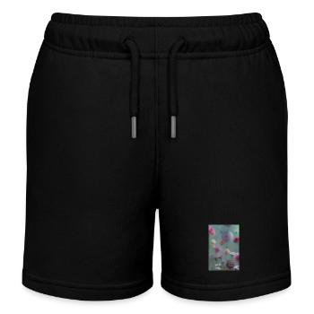 Art floral - Short de jogging enfant bio Stanley/Stella - noir - Devant