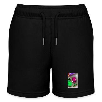 Pierres précieuses colorées - Short de jogging enfant bio Stanley/Stella - noir - Devant
