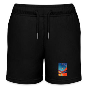 Art abstrait - Short de jogging enfant bio Stanley/Stella - noir - Devant