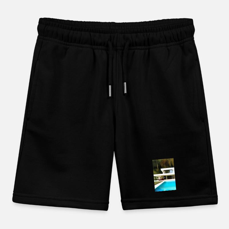 Villa blanche avec piscine Short de jogging enfant bio Stanley/Stella