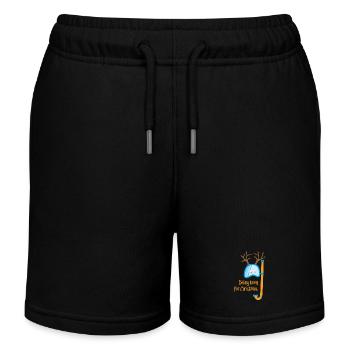 Hirsch coole lustige Sprüche Weihnachten Christmas - Kinder Organic Joggingshorts Mini Bolter von Stanley/Stella - Schwarz - Vorne