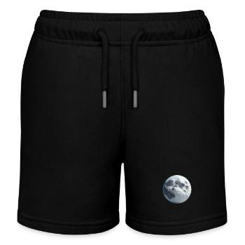 Mond Polygon - Kinder Organic Joggingshorts Mini Bolter von Stanley/Stella - Schwarz - Vorne