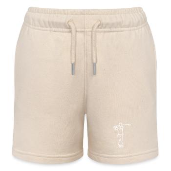 Golfer Skizze - Kinder Organic Joggingshorts Mini Bolter von Stanley/Stella - Natur - Vorne