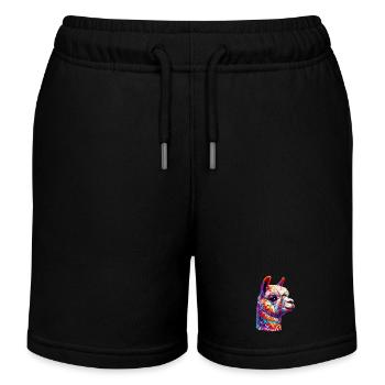 Alpaka - Kinder Organic Joggingshorts Mini Bolter von Stanley/Stella - Schwarz - Vorne
