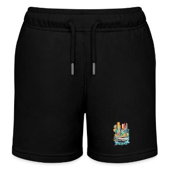 New York City - Kinder Organic Joggingshorts Mini Bolter von Stanley/Stella - Schwarz - Vorne