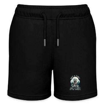 Kein Dieb, nur ein pelziger kleiner Bandit, Waschbär - Kinder Organic Joggingshorts Mini Bolter von Stanley/Stella - Schwarz - Vorne