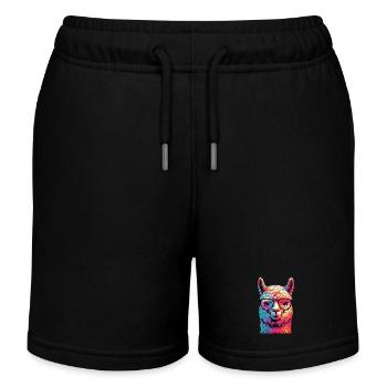 Alpaga - Short de jogging enfant bio Stanley/Stella - noir - Devant