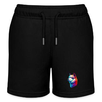 Alpaga - Short de jogging enfant bio Stanley/Stella - noir - Devant