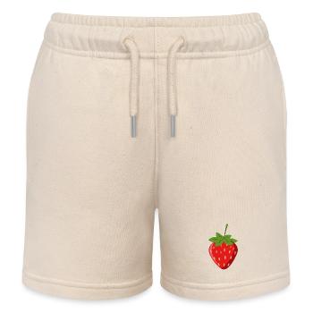 Erdbeere - Kinder Organic Joggingshorts Mini Bolter von Stanley/Stella - Natur - Vorne