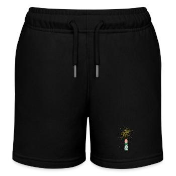 Wünsch dir was - viel Glück - Geschenke für dich - Kinder Organic Joggingshorts Mini Bolter von Stanley/Stella - Schwarz - Vorne