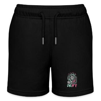 JDM Drift Rim – Japanese Car Tuning Art - Kids Organic Sweat Shorts by Stanley/Stella - black - Front