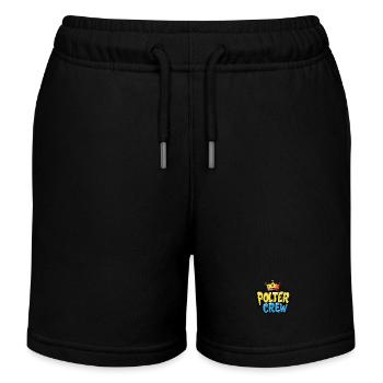 Polter Crew - Kinder Organic Joggingshorts Mini Bolter von Stanley/Stella - Schwarz - Vorne