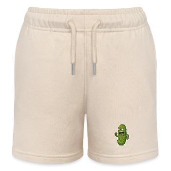 Gurken-Attacke - Kinder Organic Joggingshorts Mini Bolter von Stanley/Stella - Natur - Vorne