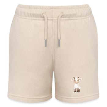 Chèvre - Short de jogging enfant bio Stanley/Stella - écru doux - Devant
