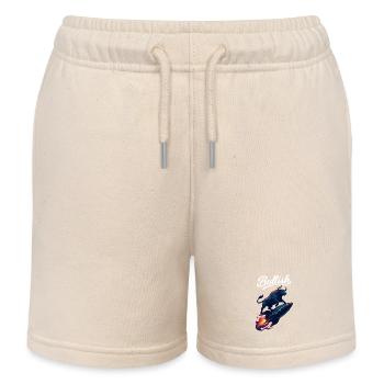 Stock Bull Bull Chart Profit Rocket Gift - Kids Organic Sweat Shorts by Stanley/Stella - soft Ecru - Front