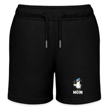 Moin Seagull Coffee Küste Norddeutschland - Kinder Organic Joggingshorts Mini Bolter von Stanley/Stella - Schwarz - Vorne