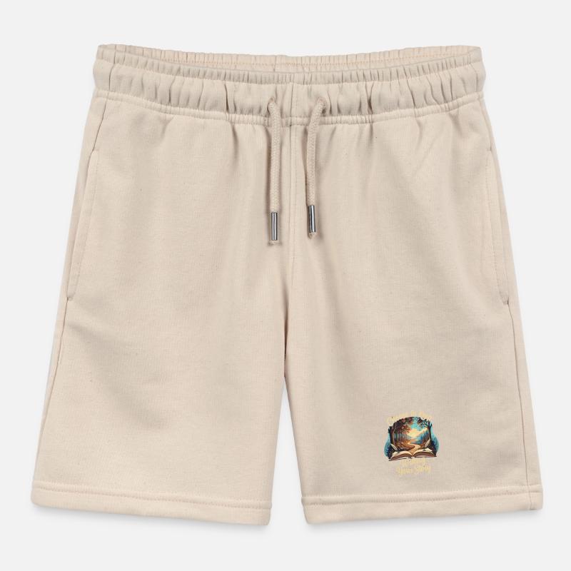Choose to Keep Writing Your Story Kids Organic Sweat Shorts by Stanley/Stella