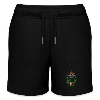 Dad-to-be Christmas Gender Reveal - Kids Organic Sweat Shorts by Stanley/Stella - black - Front