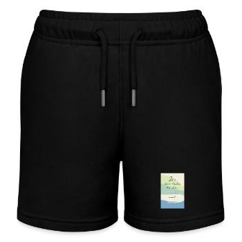 Trop tard pour mourir jeune – Citation amusante - Short de jogging enfant bio Stanley/Stella - noir - Devant