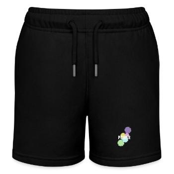 Mama Flower Power - Short de jogging enfant bio Stanley/Stella - noir - Devant