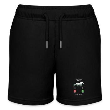 My_Horse ruft und ich muss gehen, lustiges Pferd - Kinder Organic Joggingshorts Mini Bolter von Stanley/Stella - Schwarz - Vorne