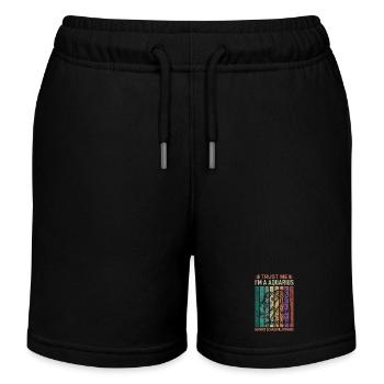Sternzeichen Wassermann - Kinder Organic Joggingshorts Mini Bolter von Stanley/Stella - Schwarz - Vorne
