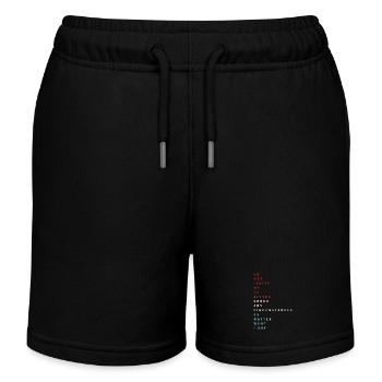 Techno House Electro Festival Hardstyle EDM - Kinder Organic Joggingshorts Mini Bolter von Stanley/Stella - Schwarz - Vorne