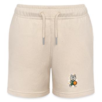Husky Ballkünstler Spritzer - Kinder Organic Joggingshorts Mini Bolter von Stanley/Stella - Natur - Vorne