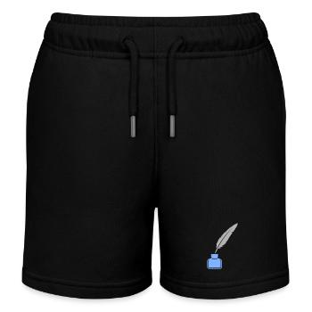 Schreibfeder Tinte Icon - Kinder Organic Joggingshorts Mini Bolter von Stanley/Stella - Schwarz - Vorne