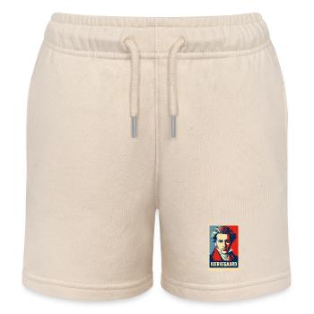 Kierkegaard Pop Art Portrait - Kids Organic Sweat Shorts by Stanley/Stella - soft Ecru - Front