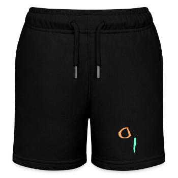 Minimal Abstrakt - Kinder Organic Joggingshorts Mini Bolter von Stanley/Stella - Schwarz - Vorne