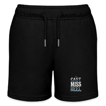 Cast Miss Reel - Pêche - Short de jogging enfant bio Stanley/Stella - noir - Devant