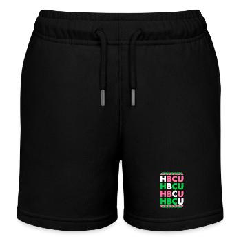 Lettres en majuscule HBCU Pride - Short de jogging enfant bio Stanley/Stella - noir - Devant